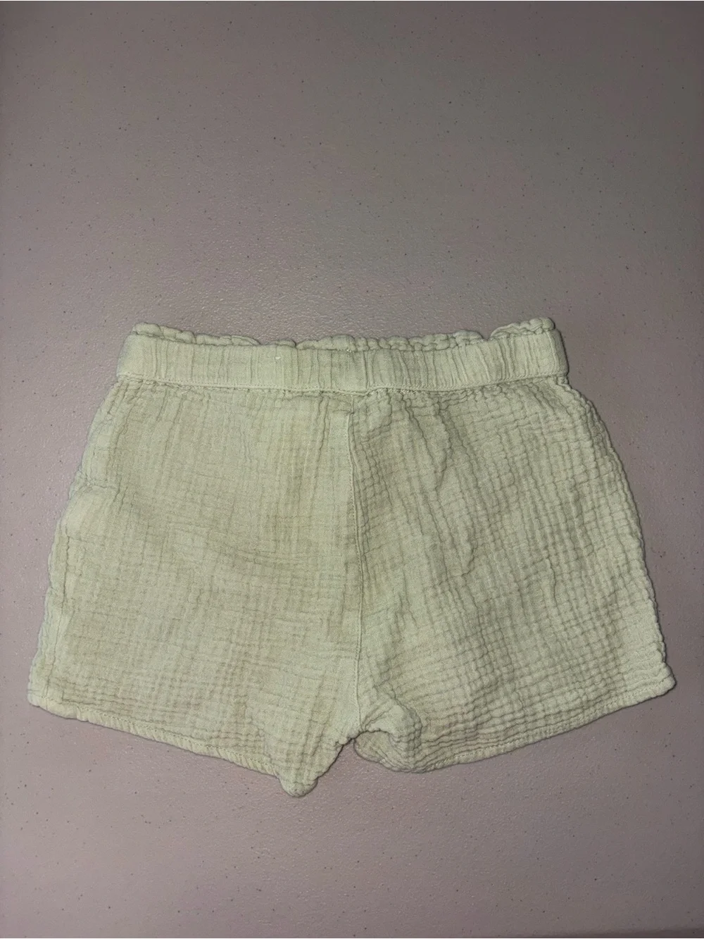 The Children's Place Cream Gauze Elastic Waist Shorts